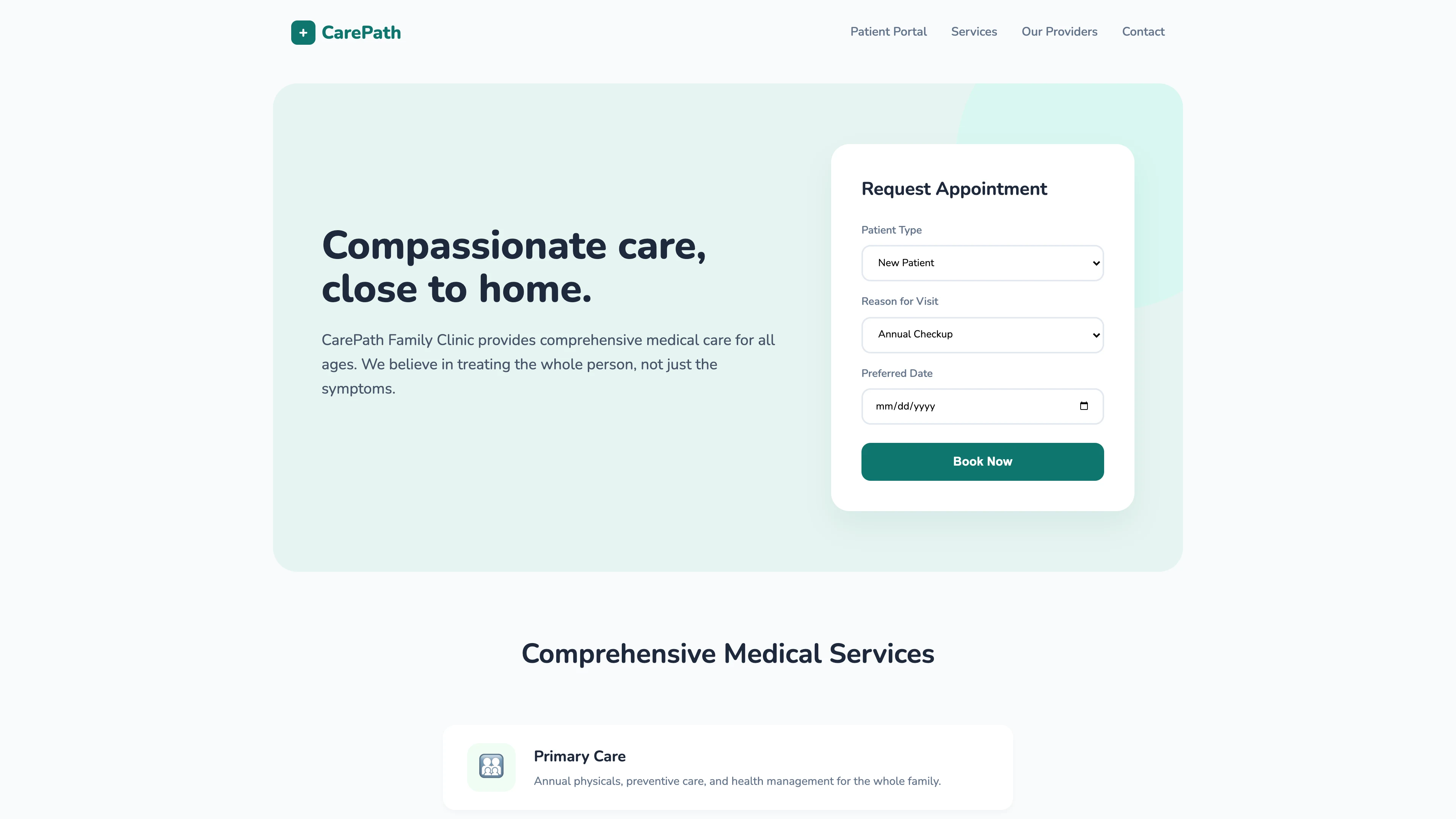 Background image for agent use case mockup.AI agent for healthcare websites — patient FAQs & triage
